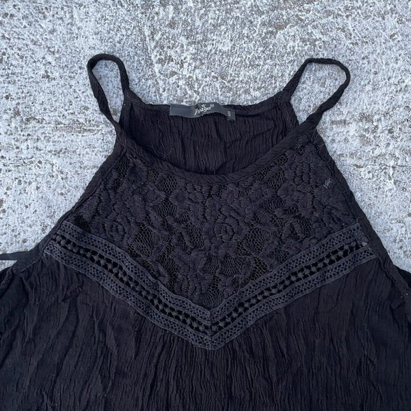 Papaya Women Top Black Blouse Tank Top Laces Size S - Picture 3 of 10